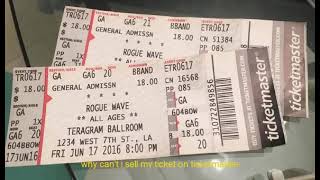 why can't i sell my ticket on ticketmaster|| super method