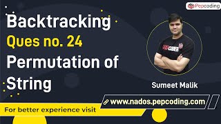Permutations of a String Explained with Code | String Permutation Algorithm