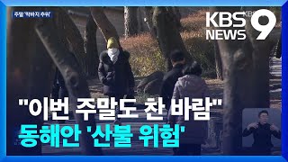 주말도 찬 바람 ‘쌩’…산불 위험 급증 [9시 뉴스] / KBS  2025.02.21.