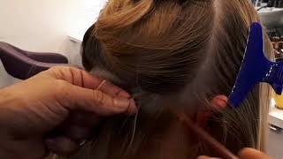 איך לעשות הארכת שיער בשיטת החרוזים - האקדמיה לעיצוב שיער ארי שומר