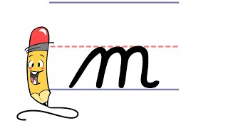 Pencil Pete's Cursive Writing - Lowercase m