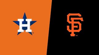SF Giants vs Houston Astros POSTGAME