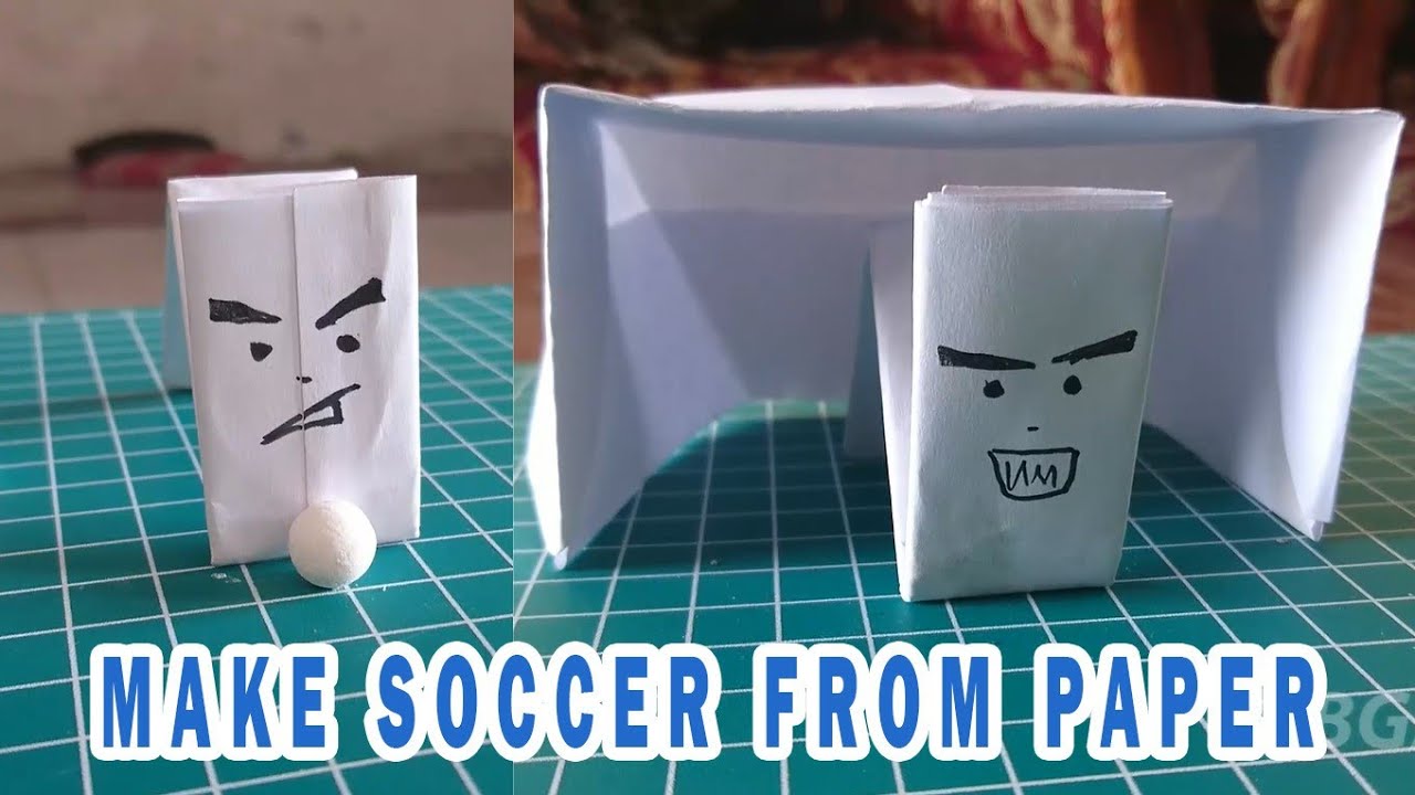 Membuat Game Sepak Bola Dari Kertas (Nostalgia) #DIY How To Make Soccer ...