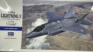 Hasegawa F-35A Lightning II U.S. Air Force Tactical Fighter 1/72 Scale Model Aircraft