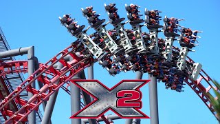 X2 Review | Six Flags Magic Mountain's Insane Prototype 4th Dimension Roller Coa