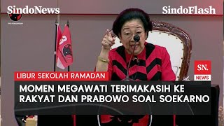 Megawati Menangis di HUT ke-52 PDIP Ucapkan Terimakasih ke Rakyat dan Prabowo soal Bung Karno