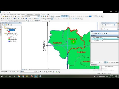 How To Digitized A Map In ArcGIS 10.1/10.2/10.3/10.4/10.5 - YouTube