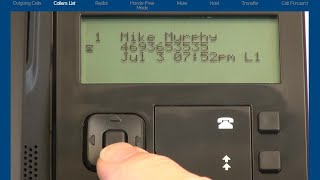 Mitel 6863i Phone: How to Use Callers List