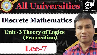 Discrete Mathematics  I  Unite -3 I Lec-7 I By Gulshan Sir I Gateway Classes I AKTU