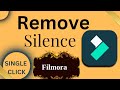 How to remove silence from Wondershare filmora|Silence detection in wondershare filmora