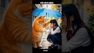 Cat love girls story 😾❣️👩🏻‍🦰! #cat #cutecat #catlover #love #cute #shorts