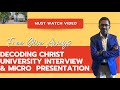 Secretive Hacks For Christ University Interview and Micro Presentation | Pawan SS