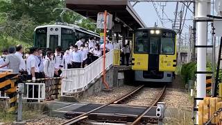 阪神武庫川線用新5500系並び!　”甲子園号”　”タイガース号”