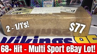 Huge Multi Sport eBay Card Lot! 67 Cards With So Many Hits!! 2 One of Ones!