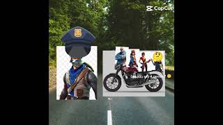 Blue Squire Stopped A Bike With Four People On It