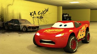 Zombie Cars Vs Lightning McQueen in the Backrooms ⚡ Found Footage Security Camera