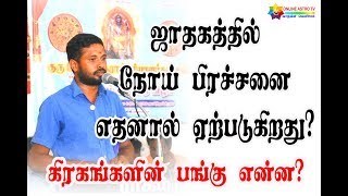 What causes the disease problem in the horoscope | Medical astrology | TAMIL | ONLINE ASTRO TV