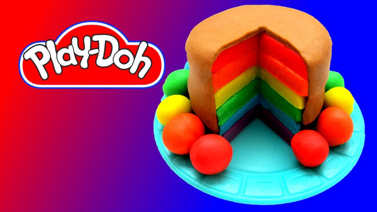 Play Doh Rainbow Cake Youtube