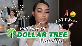 FULL FACE OF DOLLAR TREE MAKEUP 🤑 $1.25 MAKEUP YOU NEED TO TRY!