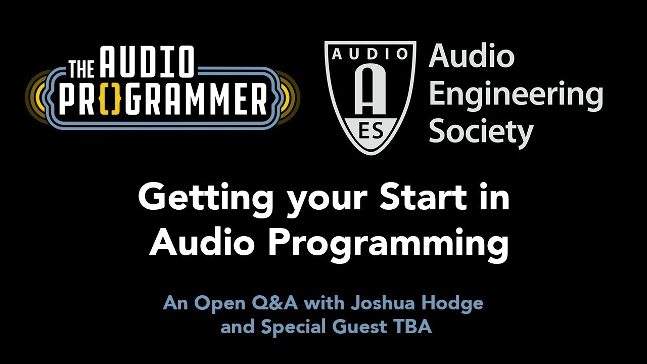 AES (Audio Engineering Society) Livestream - Getting Your Start In ...