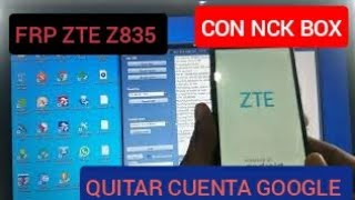 Quitar cuenta google a ZTE Maven 3  (Z835) CON NCK 2020