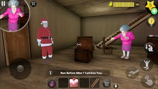 Scary Teacher 3D Version 5.15 | Miss T Is Sneezing Infront Of Santa In You Sleigh Me Prank