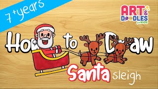 How To Draw Santa Sleigh
