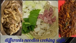differents cookings style of freshly  made #noodles