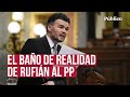 Rufián pinta la cara al PP y retrata sus mentiras sobre València: 