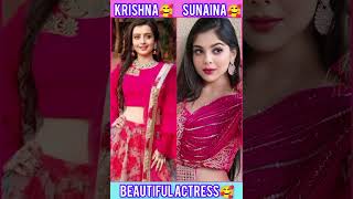 Krishna vs Sunaina Beautiful video🥰#lovely #dangaltv #actress #serial #krishna #sunaina #navyashorts