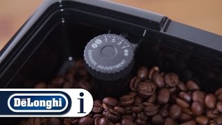 How to make coffee using coffee beans in your De'Longhi Dinamica ECAM 350.15.B coffee machine