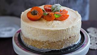 No Bake Cheesecake with Canned Apricots