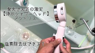 激安浄水シャワーヘッド【アンドレス】塩素除去できてるかチェック