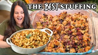 The BEST Thanksgiving Stuffing | 4 EASY Stuffing Recipes | Homemade Stuffing