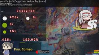 Osu! Ctb - Ata - Euphoria [Jaggernaut 285bpm Tap Jumps] GOD MODE FCCC WTFF