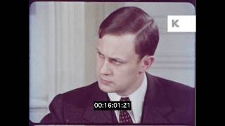 1970s Business Meeting Full of Men, HD from 16mm