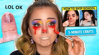 Testing BACK TO SCHOOL DIY HACKS from Tik Tok and 5 Minute Crafts