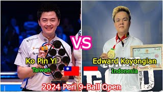 Ko Pin Yi 柯秉逸 VS Edward Koyongian | Peri 9-Ball Open 2024 - Last 32