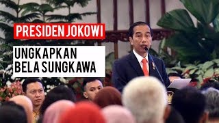 Presiden Joko Widodo Ungkapkan Bela Sungkawa untuk  Para Korban Tsunami