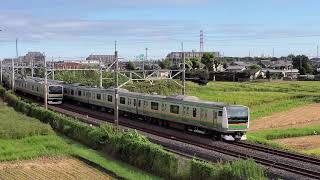 【宇都宮線】E231系1000番台+E233系3000番台　新白岡~白岡