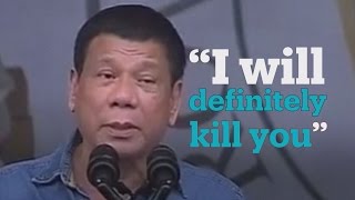 Philippines president threatens corrupt officials