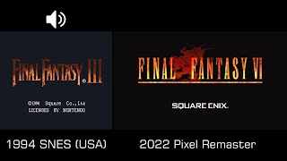 Final Fantasy VI Intro Comparison 1994 SNES vs. 2022 Pixel Remaster