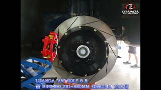 LUANDA VW GOLF 8 R 前 BREMBO ZR1+380MM 後380MM 加大碟