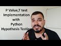 Tutorial 33- P Value,T test, Correlation Implementation with Python- Hypothesis Testing