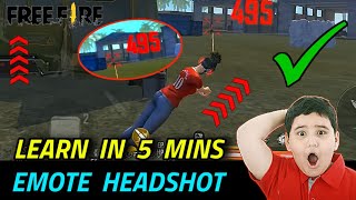 Free Fire emote headshot trick 2021 | New Latest Trick | How to take emote headshot in Free Fire