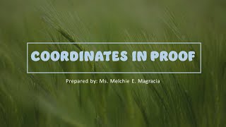 Coordinates in Proof