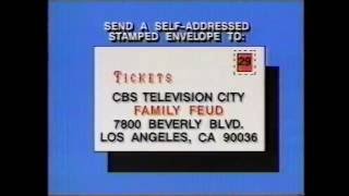 Family Feud ticket plug, 1993