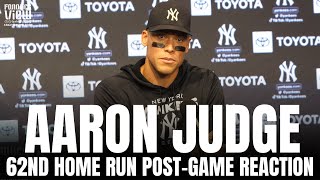 Aaron Judge Reaction to Hitting Historic 62nd Home Run | Full New York Yankees Press Conference