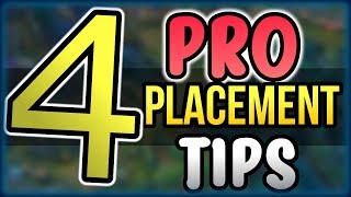 4 Pro Tips for Winning ALL your Placement Games - League of Legends SEASON 8