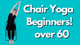 EASY CHAIR YOGA for BEGINNERS and SENIORS - Gentle Yoga Exercises at Home